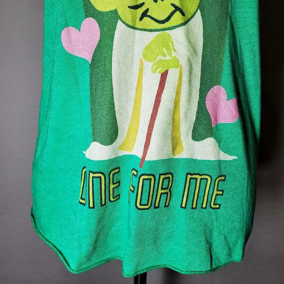 Star Wars Lucas Film Yoda Green Racerback Tank Top Women's Size Small - Picture 7 of 10